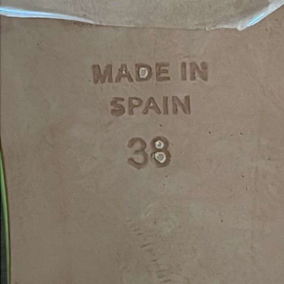 NEW Angel Alarcon Square-Toe Mules Lime Green EU 38 US 7 - 7.5 - Picture 7 of 10